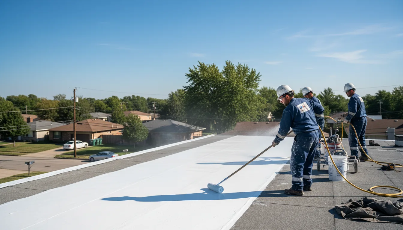 Commercial roof coating in Spray, OR near me